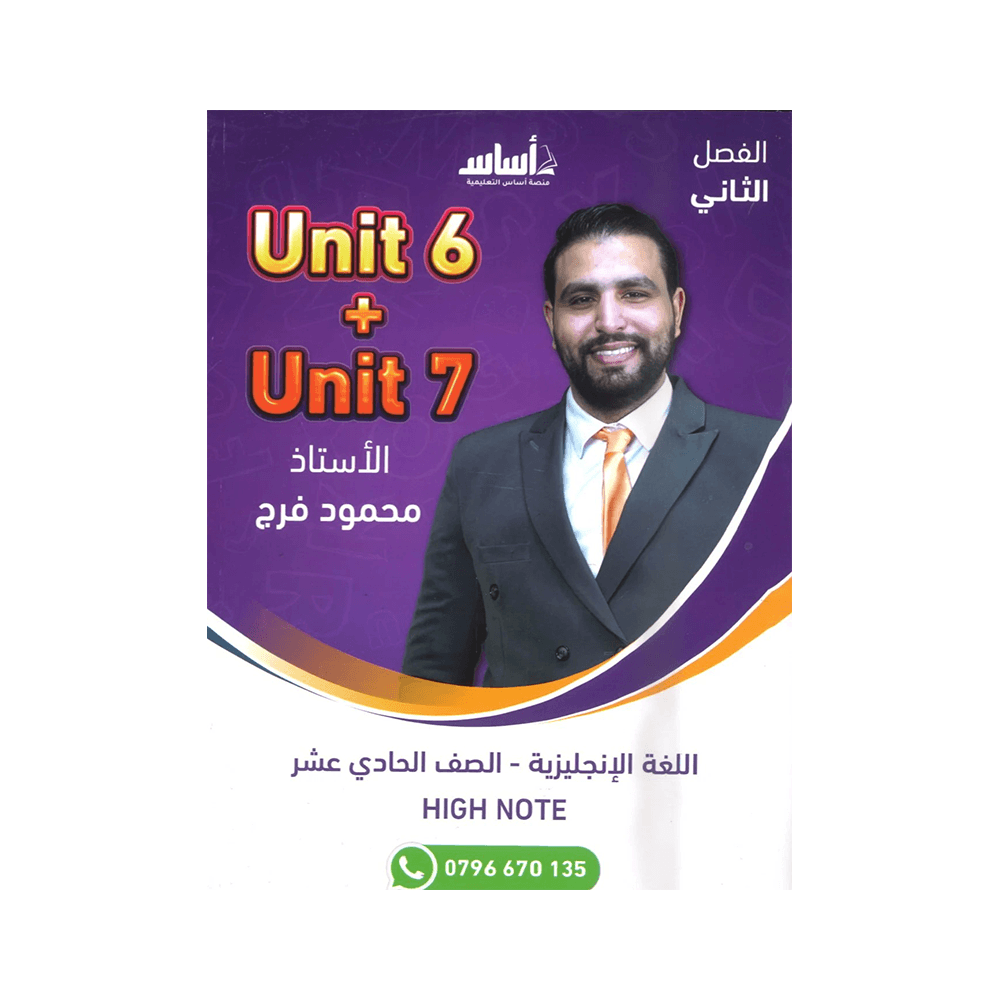 غلاف دوسية محمود فرج ، في اللغة الإنجليزية ، جيل 2009 ، الوحدة السادسة والسابعة