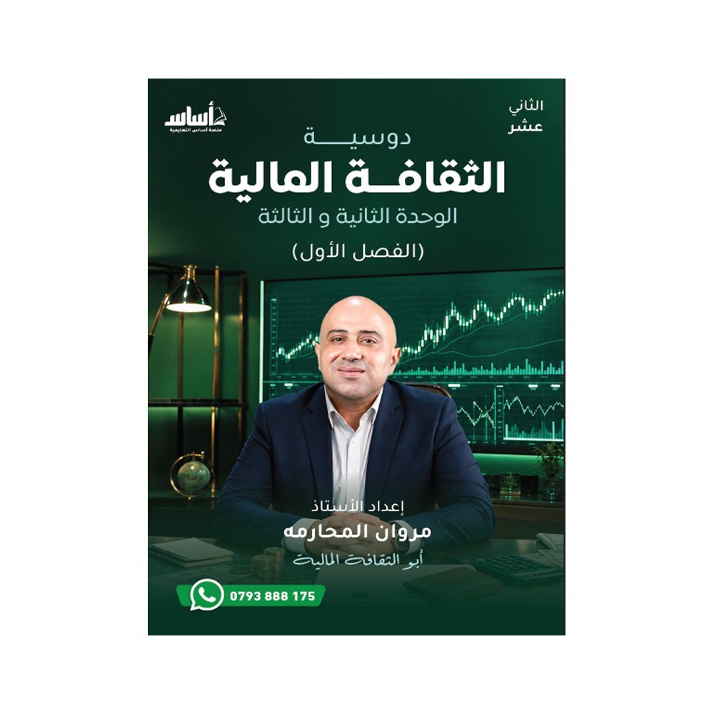 دوسية المحارمة في الثقافة المالية، إعداد مروان المحارمة، لطلبة جيل 2009، الوحدة الثانية والثالثة
